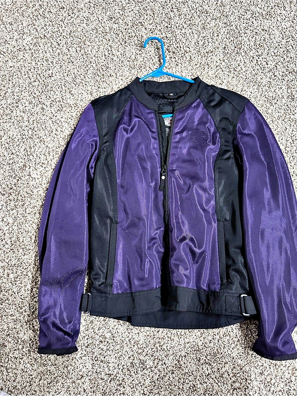 Harley-Davidson women’s Purple & Black Mesh Jacket Size Medium